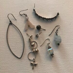 Sterling Silver 925 Scrap Jewelry Single Earring Lot 14.77 grams